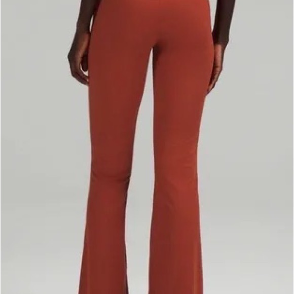 NWT Lululemon Groove Super-High-Rise Flared Pant Nulu - Cayenne - Picture 2 of 10